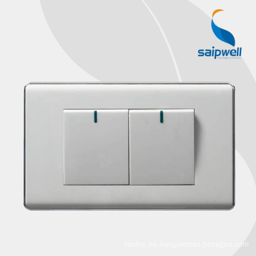 Saip/Saipwell High-Tech European Standard 16A Certificado Certificado de acero inoxidable Interruptor de pared